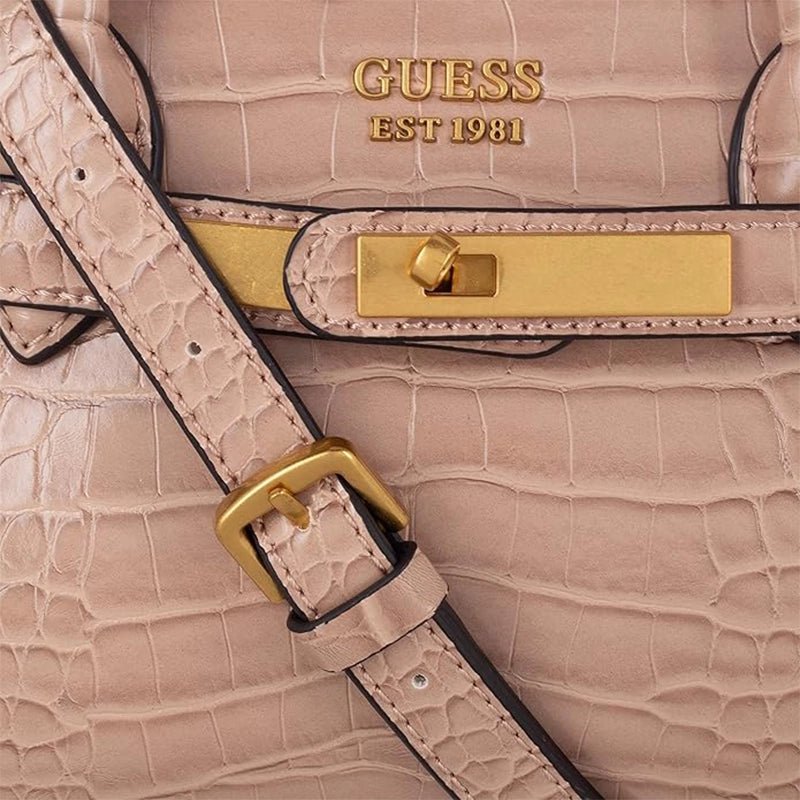 GUESS Enisa Satchel BAG - BEIGE - GB189 - Runner
