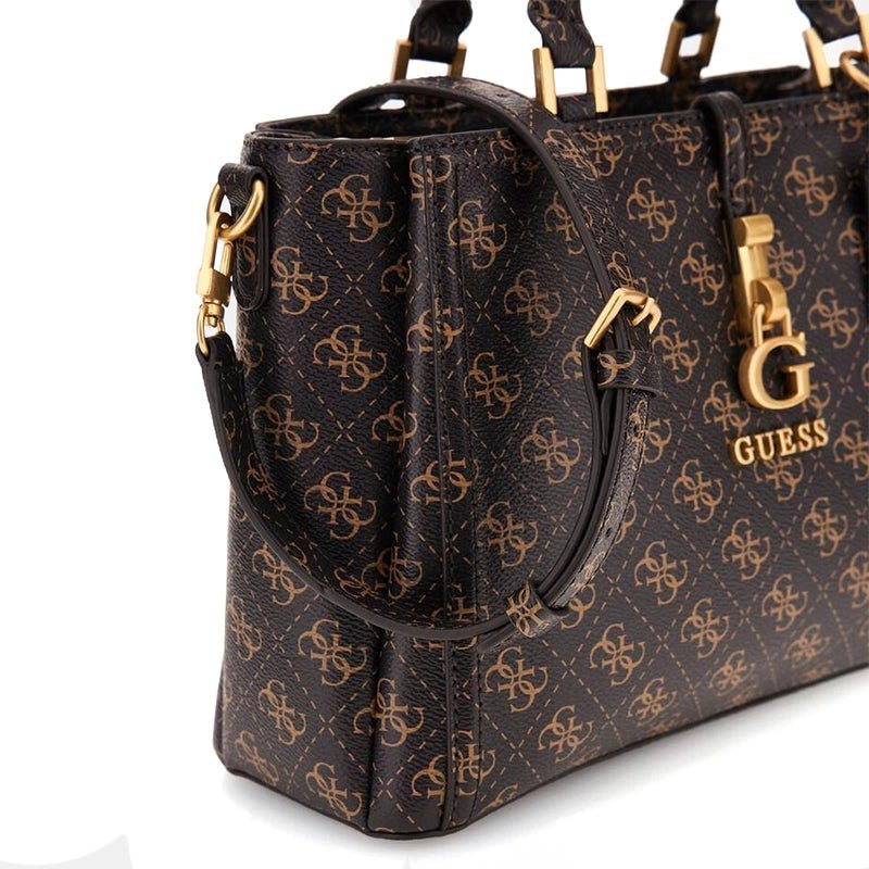 GUESS G James 4G logo handbag - BROWN - GB194 - Runner