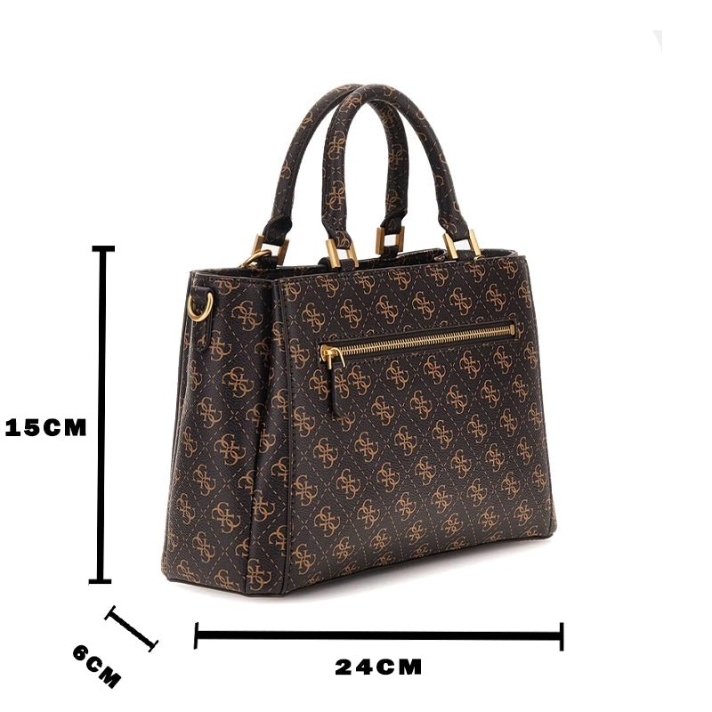 GUESS G James 4G logo handbag - BROWN - GB194 - Runner