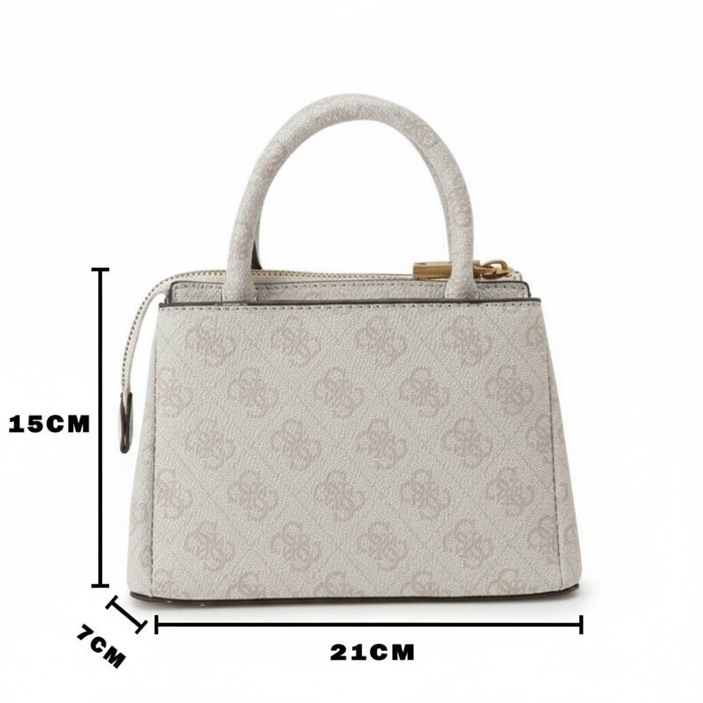 GUESS G James 4G peony logo handbag - GREY - Runner