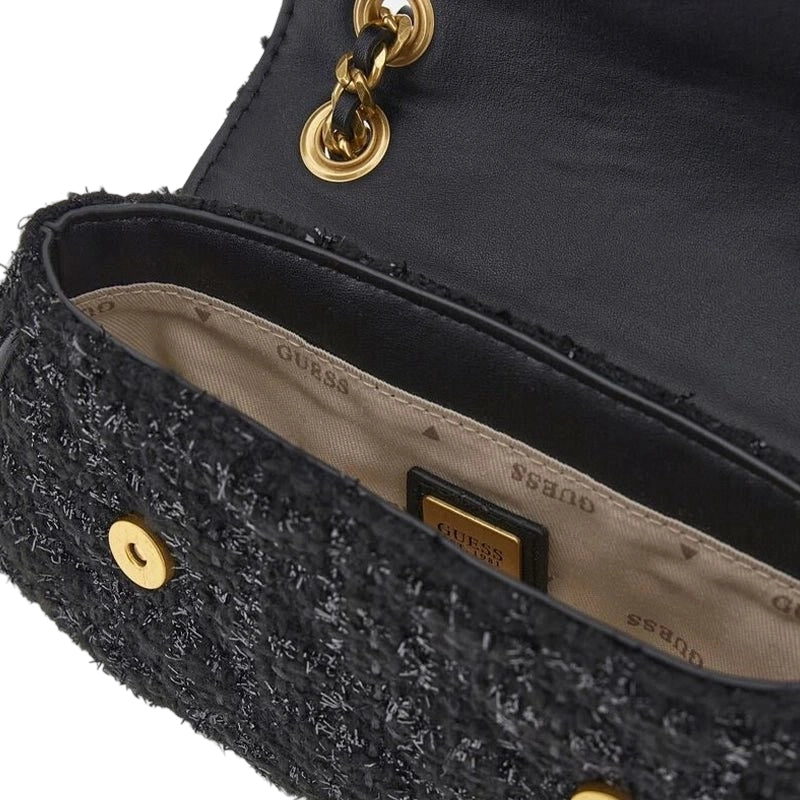 GUESS Giully Tweed Mini - Shouldberbag - Black - GB41 - Runner