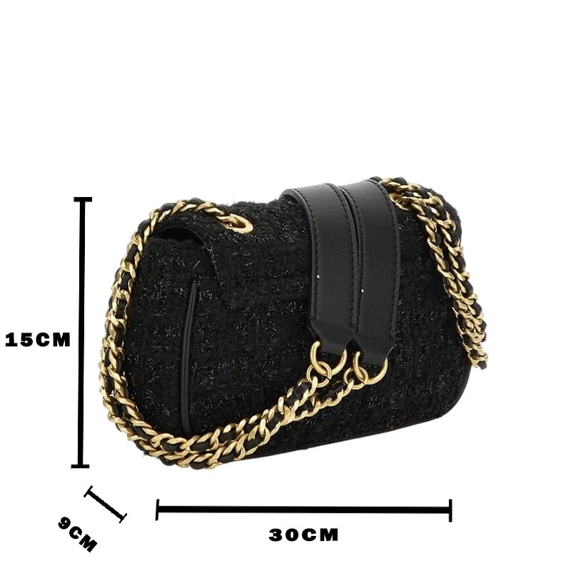 GUESS Giully Tweed Mini - Shouldberbag - Black - GB41 - Runner
