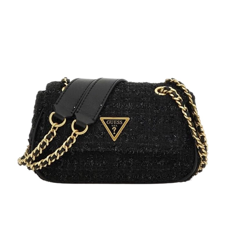 GUESS Giully Tweed Mini - Shouldberbag - Black - GB41 - Runner