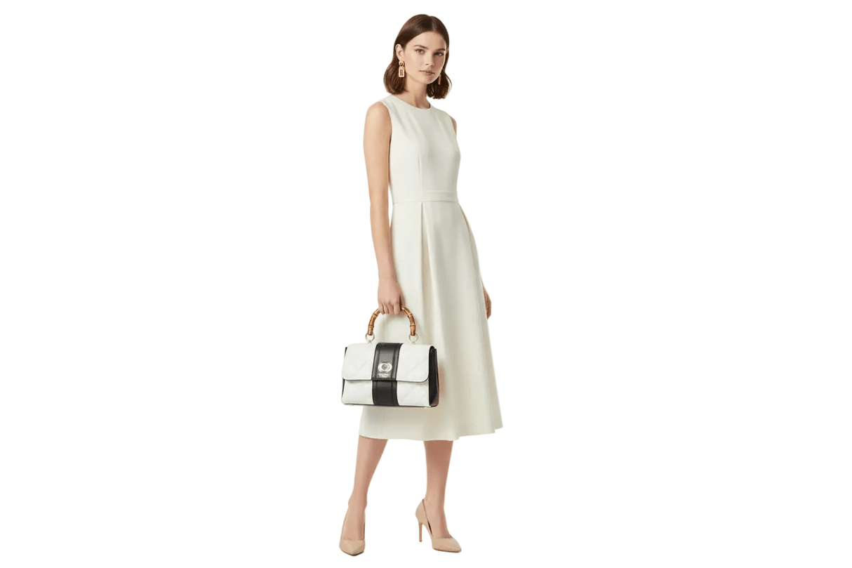 Guess Kerima Bamboo Top Handle Flap Bag GB378 - Runner