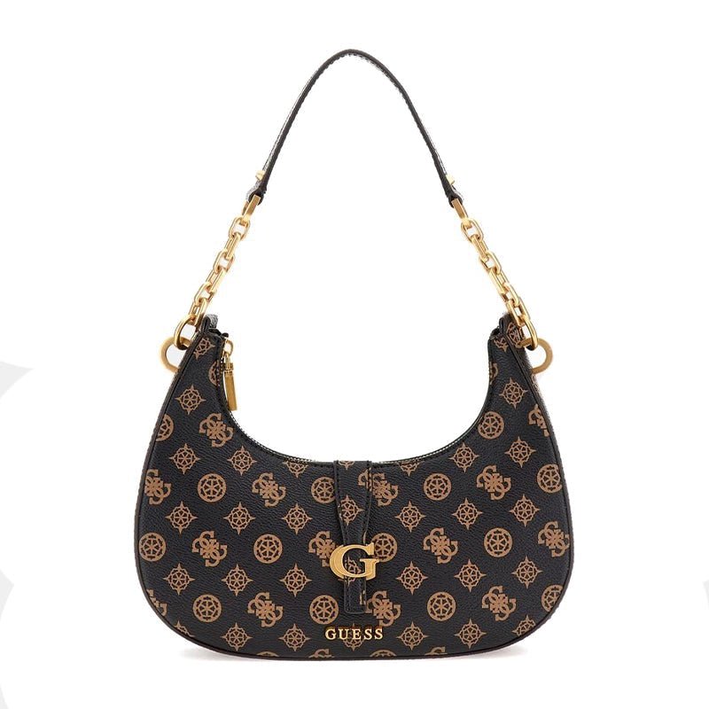GUESS Kuba 4G Peony Logo Hobo Shoulder Bag - Runner