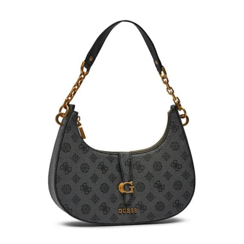 GUESS Kuba Top Zip Shoulder Bag - GREY - GB182 - Runner