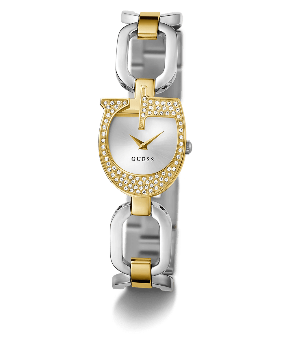 GUESS Ladies 2 - Tone Gold Tone Analog W GW0683L6 GGW10 - Runner