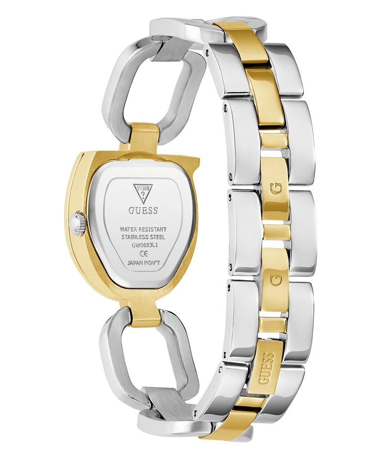 GUESS Ladies 2 - Tone Gold Tone Analog W GW0683L6 GGW10 - Runner