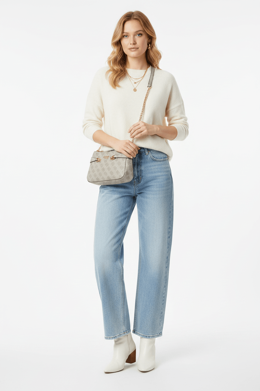 GUESS Lorelei Logo-Print Shoulder Bag GB554 - Runner