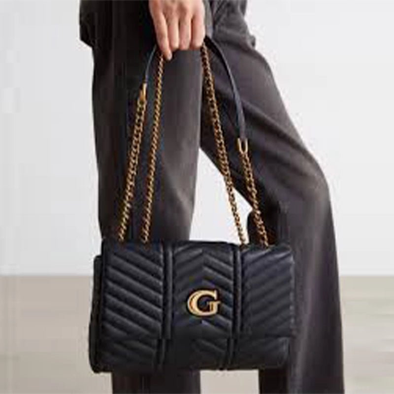 GUESS Lovide Convertible Crossbody Flap Bag - BLACK - GB269 - Runner