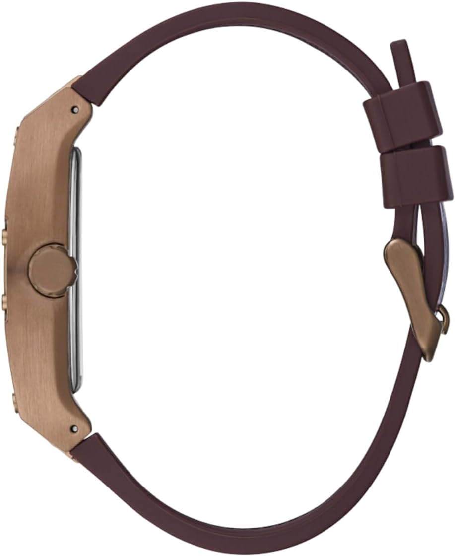 GUESS Men's Trend Multifunction 43mm Watch with Blue Diamond Dial & Brown Leather Strap GGM9 - Runner