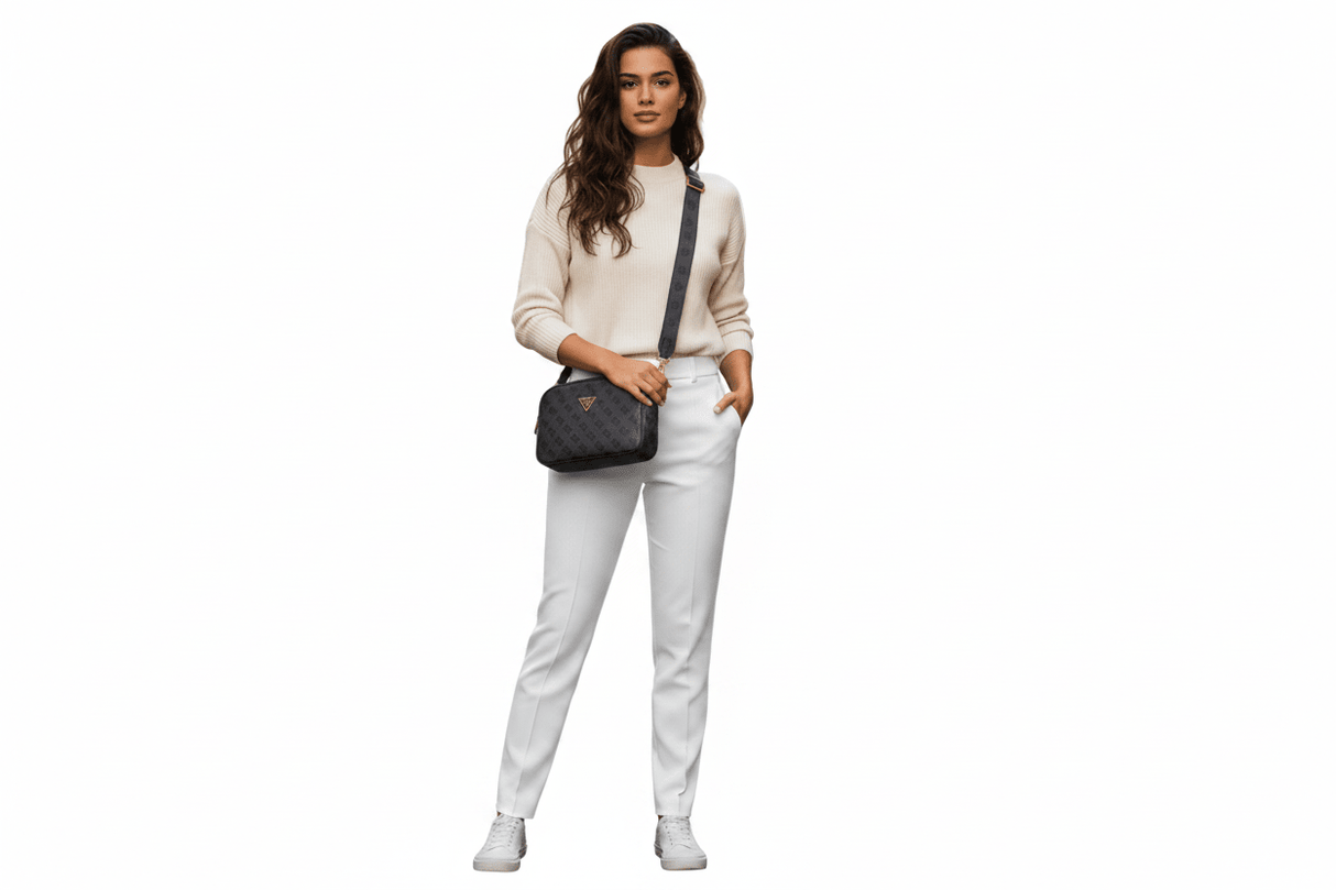 GUESS Meridian Camera Bag Dove Logo - Runner