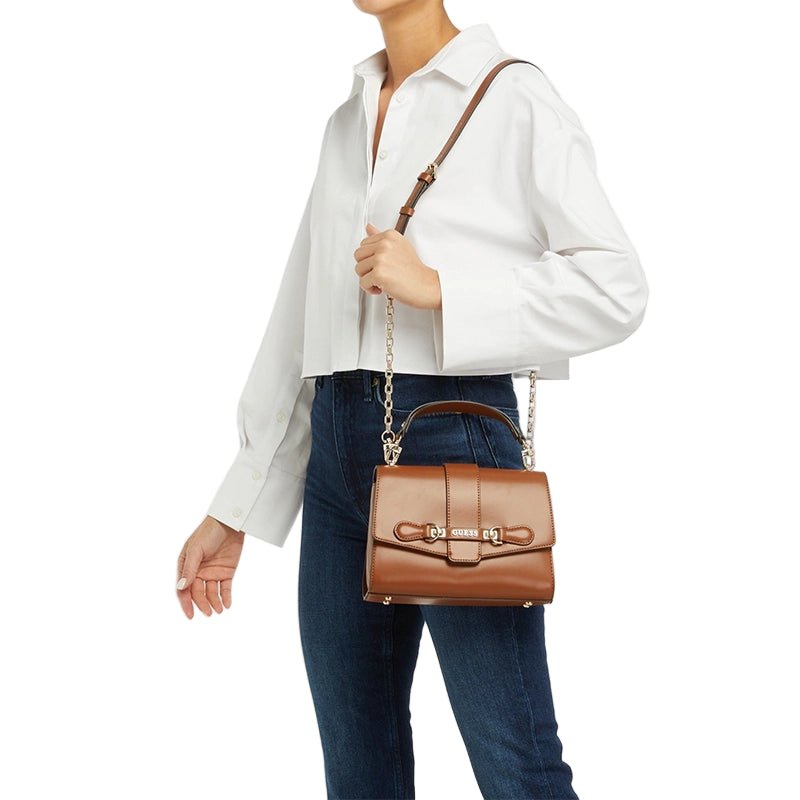 GUESS Nolana Top Handle Flap Bag - Runner