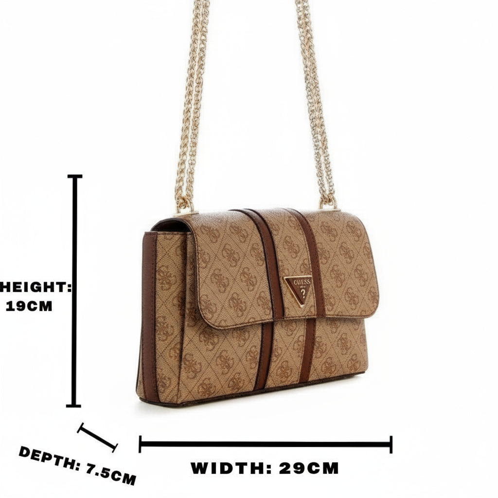 Guess noreen - Shoulderbag - BROWN - GB332 - Runner