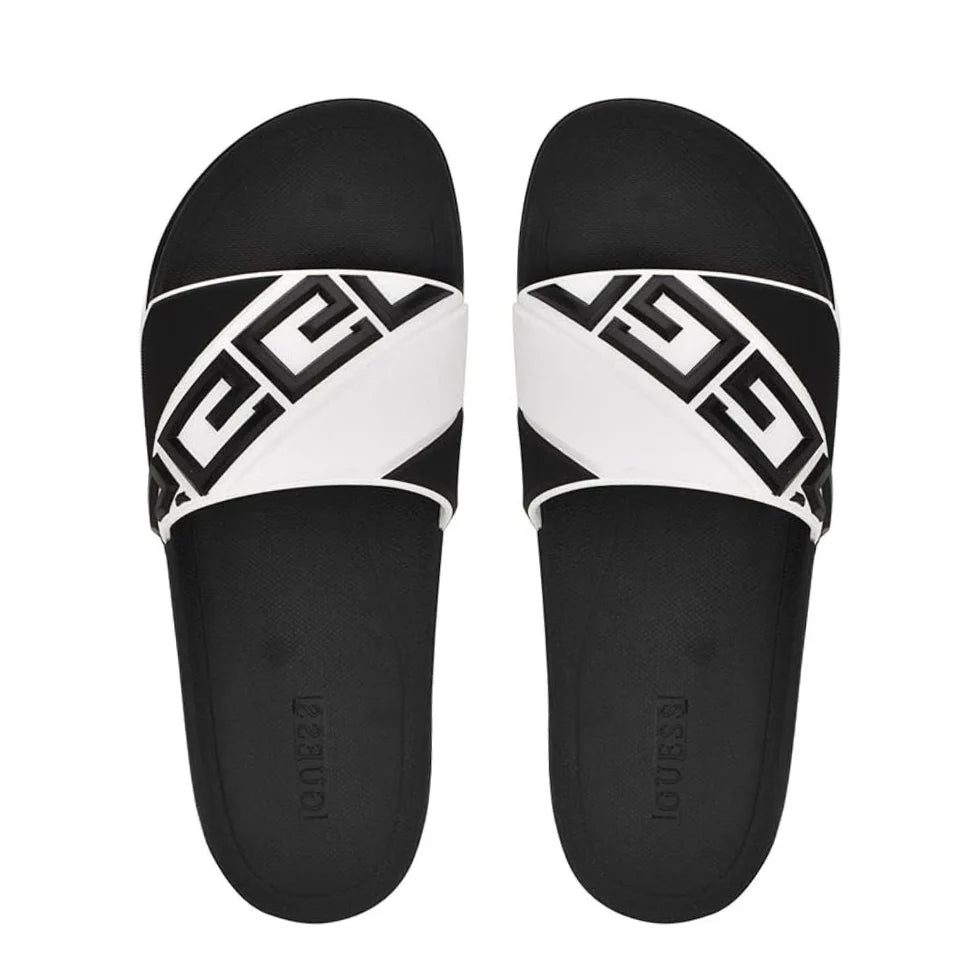 GUESS Odent Men's Slippers - BLKWHT SLM8 - Runner