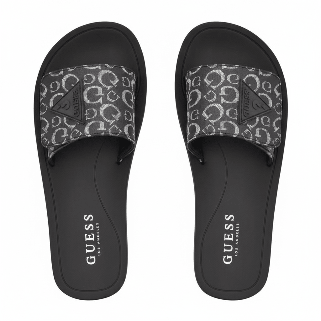 GUESS Parties Logo Slides – Black SLW11 - Runner