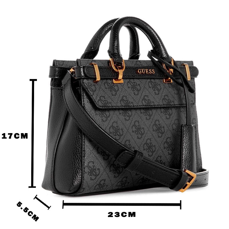 GUESS Sestri 4G logo mini handbag - BLACK - GB231 - Runner