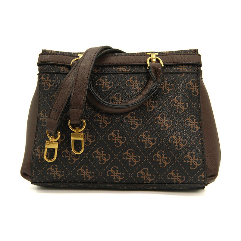 GUESS Sestri 4G logo mini handbag - BROWN - GB296 - Runner