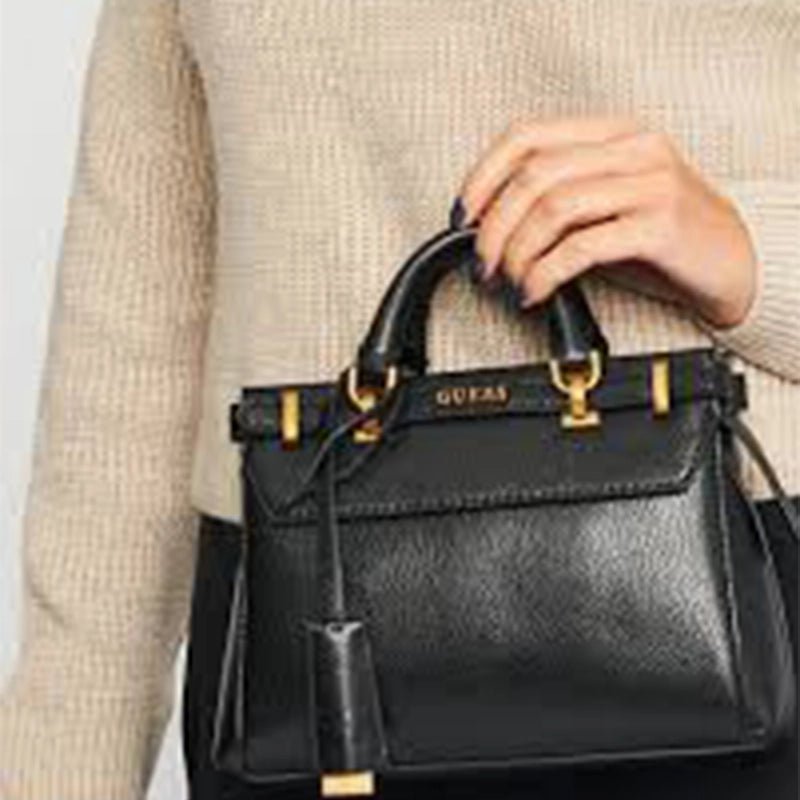 GUESS Sestri Luxury Satchel - BLACK - GB340 - Runner