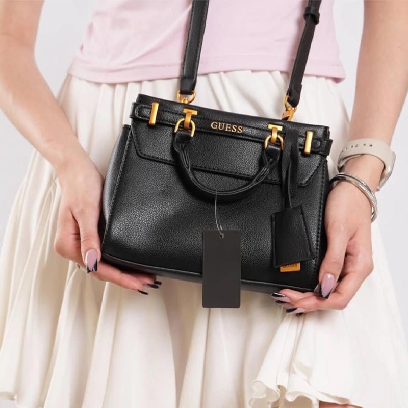 GUESS Sestri Luxury Satchel - BLACK - GB340 - Runner