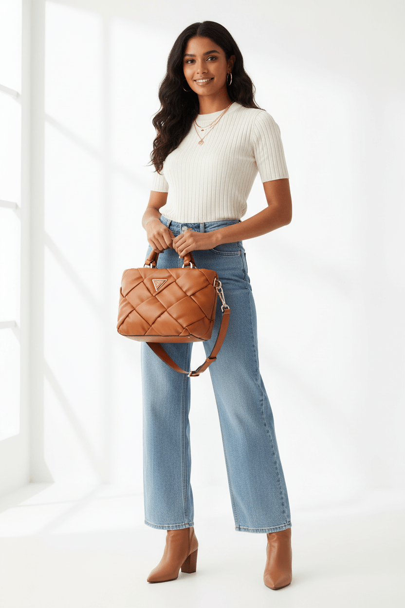 GUESS Zaina Mini Satchel Bag - Runner
