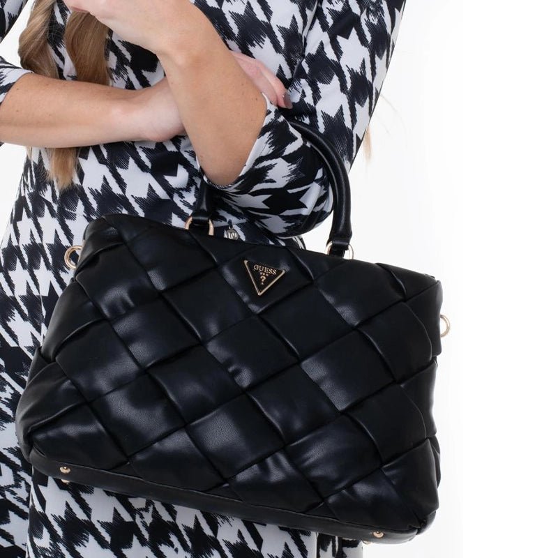 GUESS Zaina Mini Satchel Bag - BLACK - GB175 - Runner