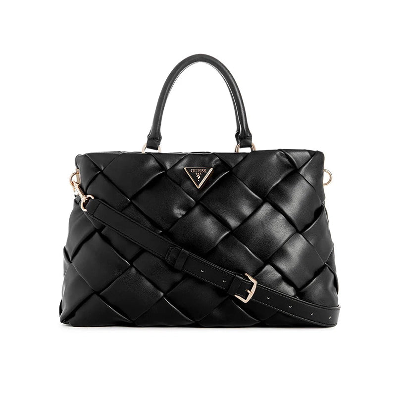 GUESS Zaina Mini Satchel Bag - BLACK - GB175 - Runner