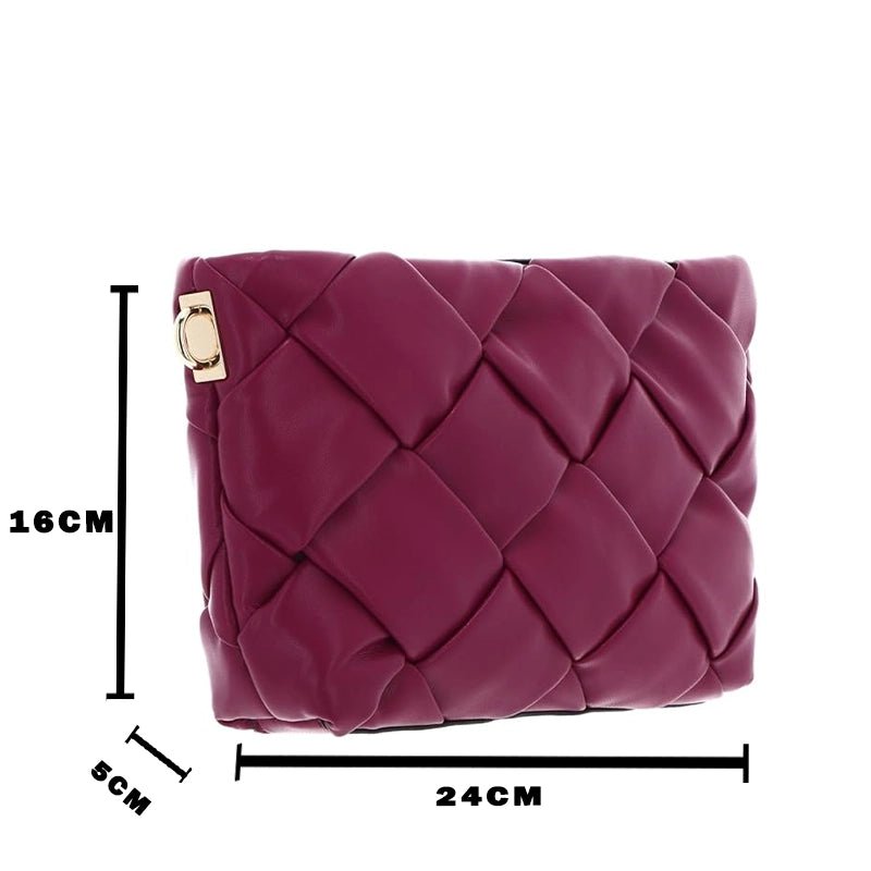 GUESS Zaina Mini Satchel Bag - MAROON - GB177 - Runner