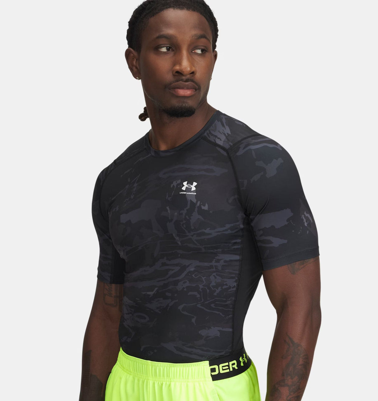 HeatGear® Printed Men's Short Sleeve - Runner