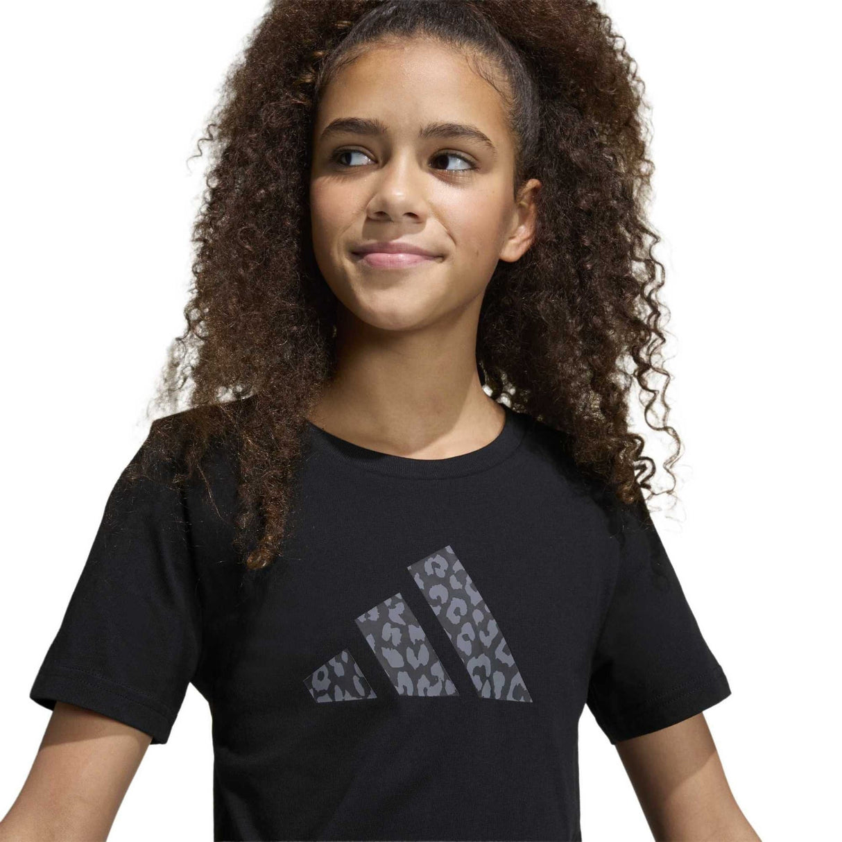 Junior Girls Animal Print Graphic T-Shirt - Runner