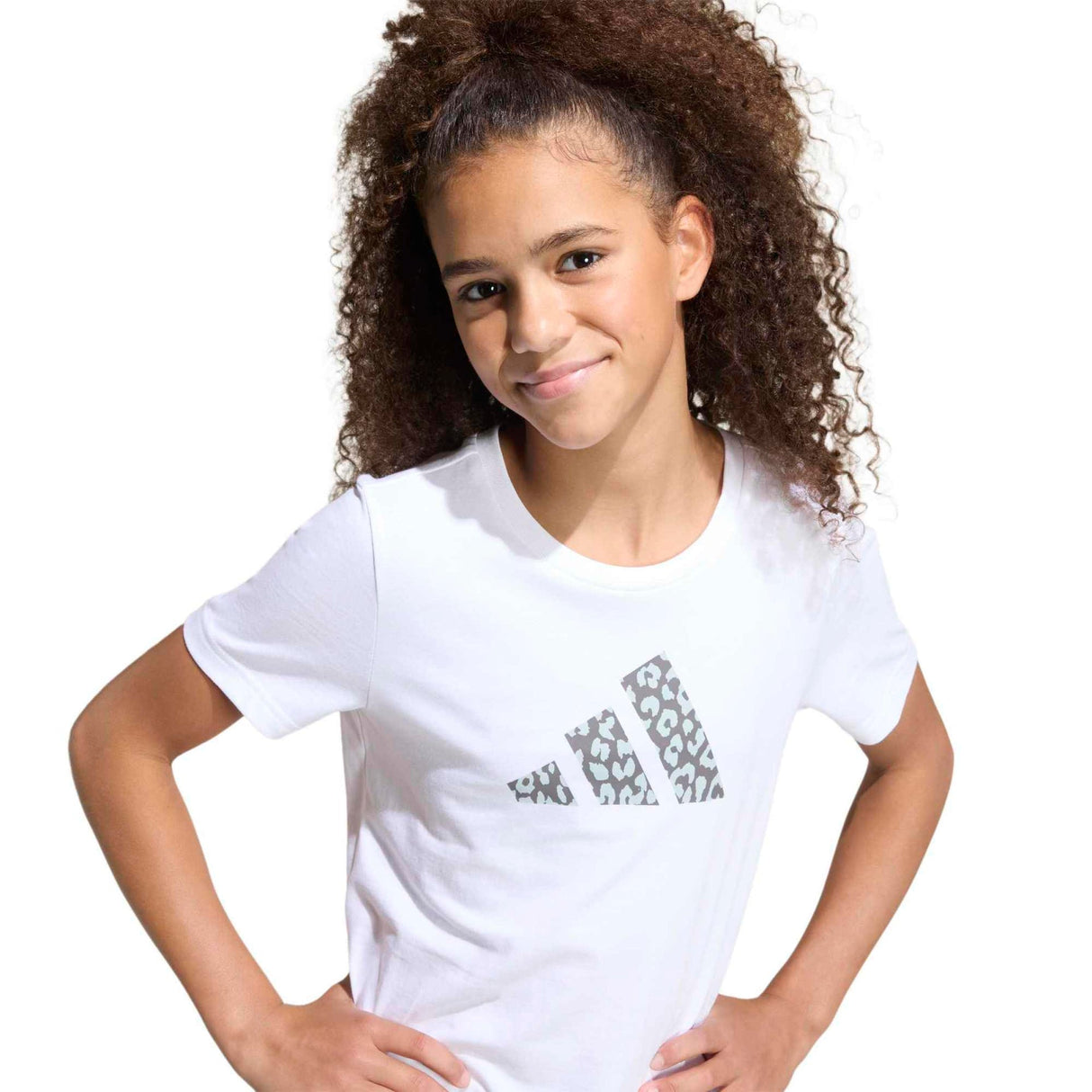 Junior Girls Animal Print Graphic T-Shirt - Runner