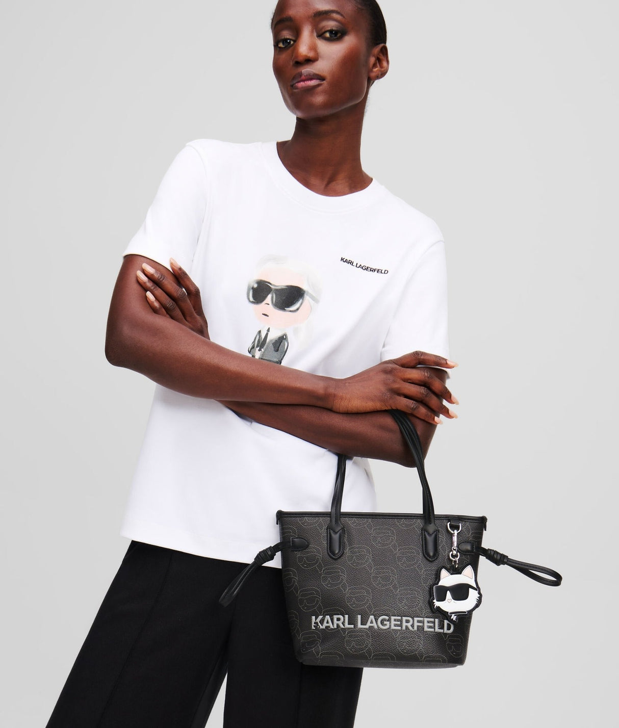 Karl Lagerfeld Ikon Monogram Tote Bag KB28 - Runner