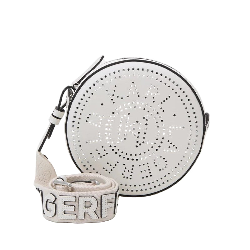 Karl Lagerfeld K/Circle round perforated - Shoulderbag - White - KB10 - Runner