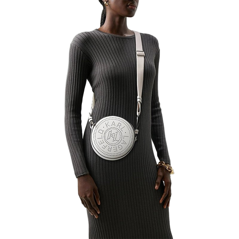 Karl Lagerfeld K/Circle round perforated - Shoulderbag - White - KB10 - Runner