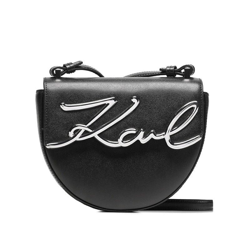 Karl Lagerfeld K/Signature Small Saddle - Shoulderbag - Black - KB3 - Runner