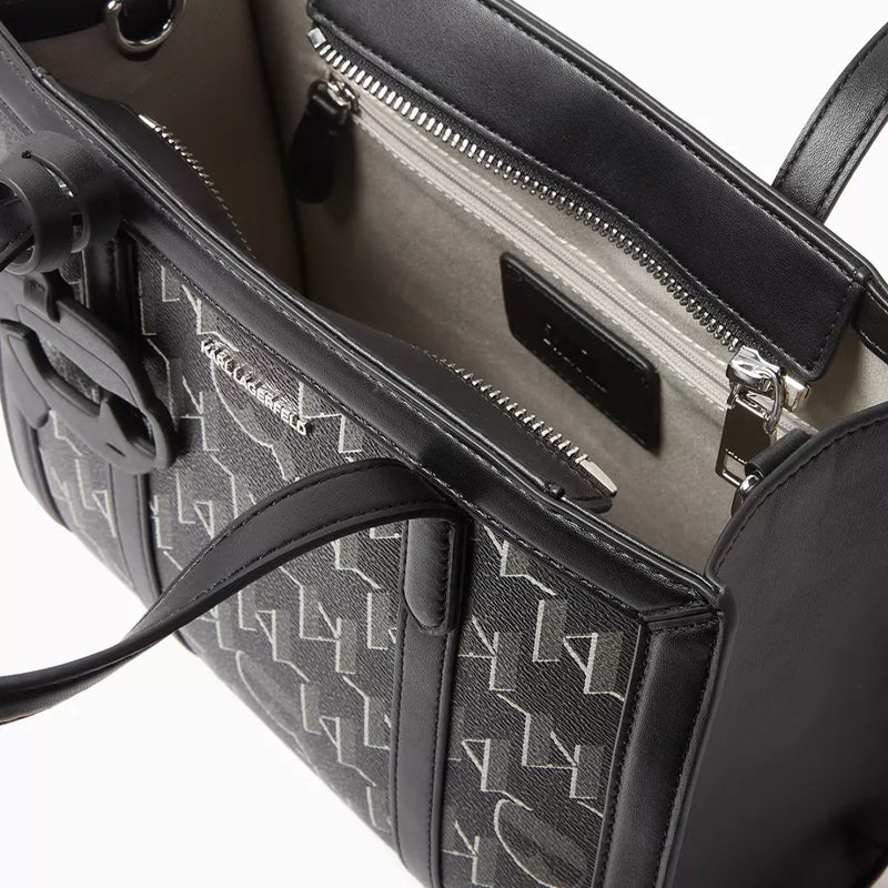 KARL LEGERFELD K/Ikonik 2.0 Monogram Tote Bag in Coated - canvas KB35 - Runner