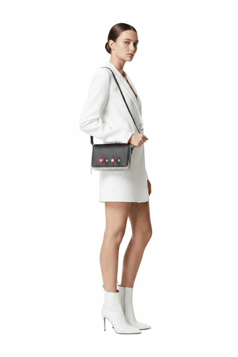 KARL LEGERFELD K/Kards-Shoulderbag-Black- KB15 - Runner