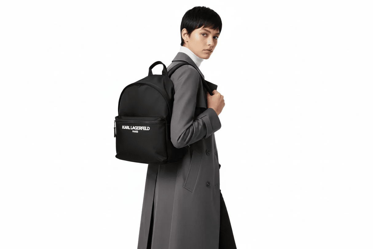 KARL LEGERFELD Paris Large Nylon Backpack Bag KB77 - Runner
