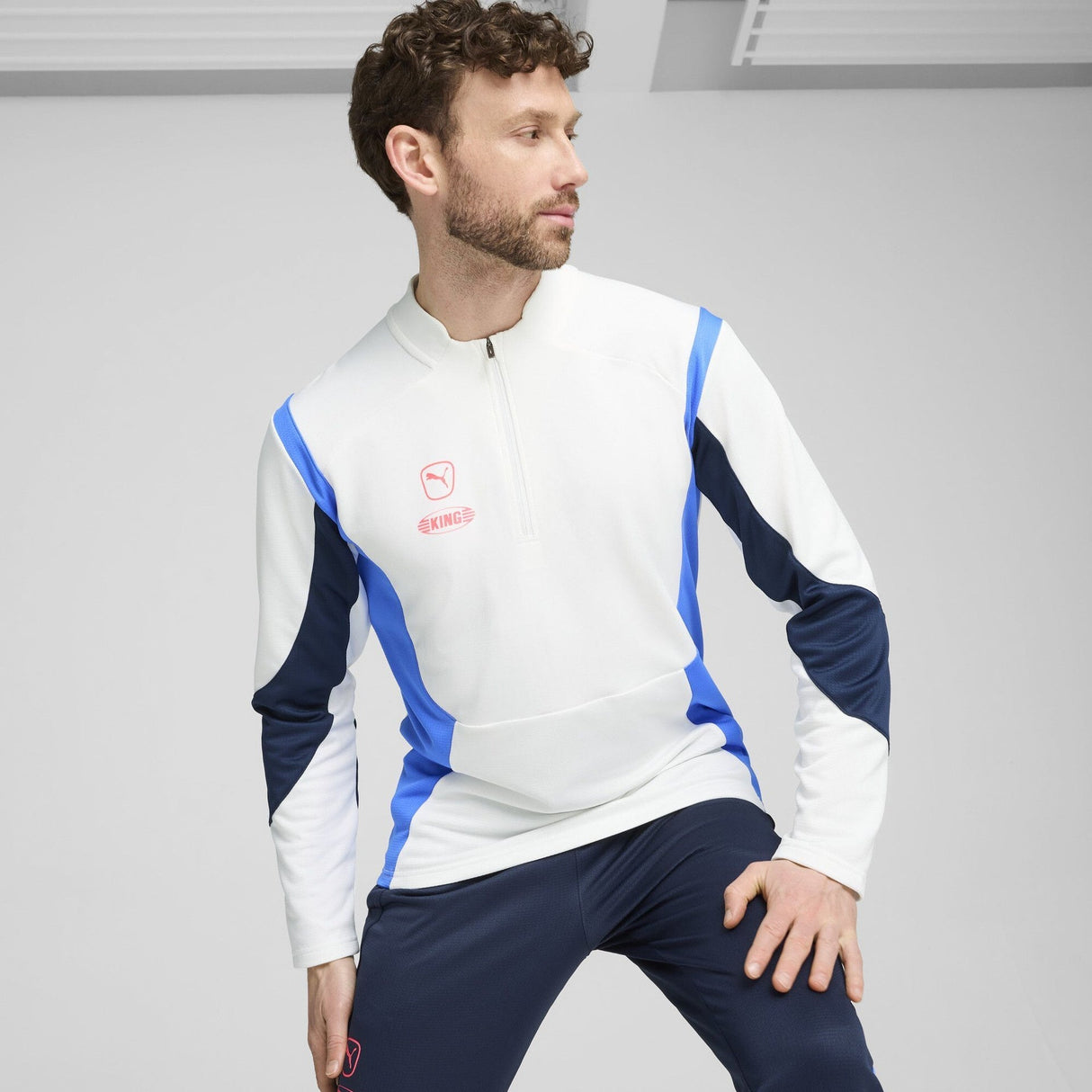 King Pro Mock Neck Quarter - Zip Pullover Sweatshirt - Runner
