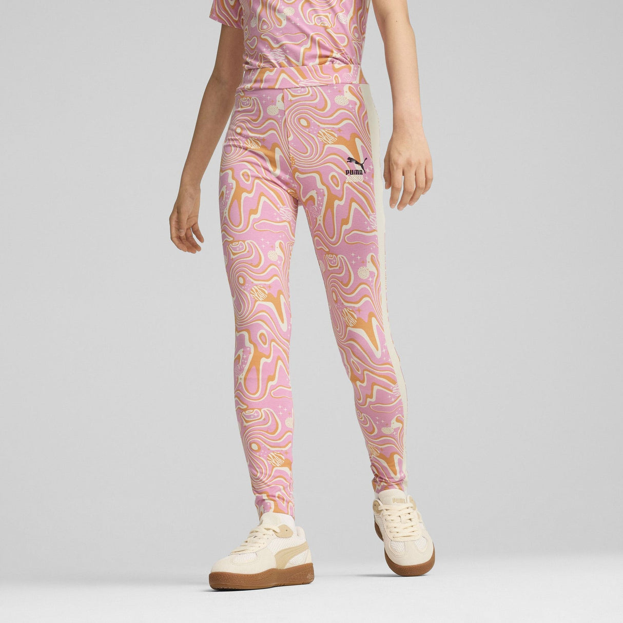 Lava Land High Waist Leggings - Runner