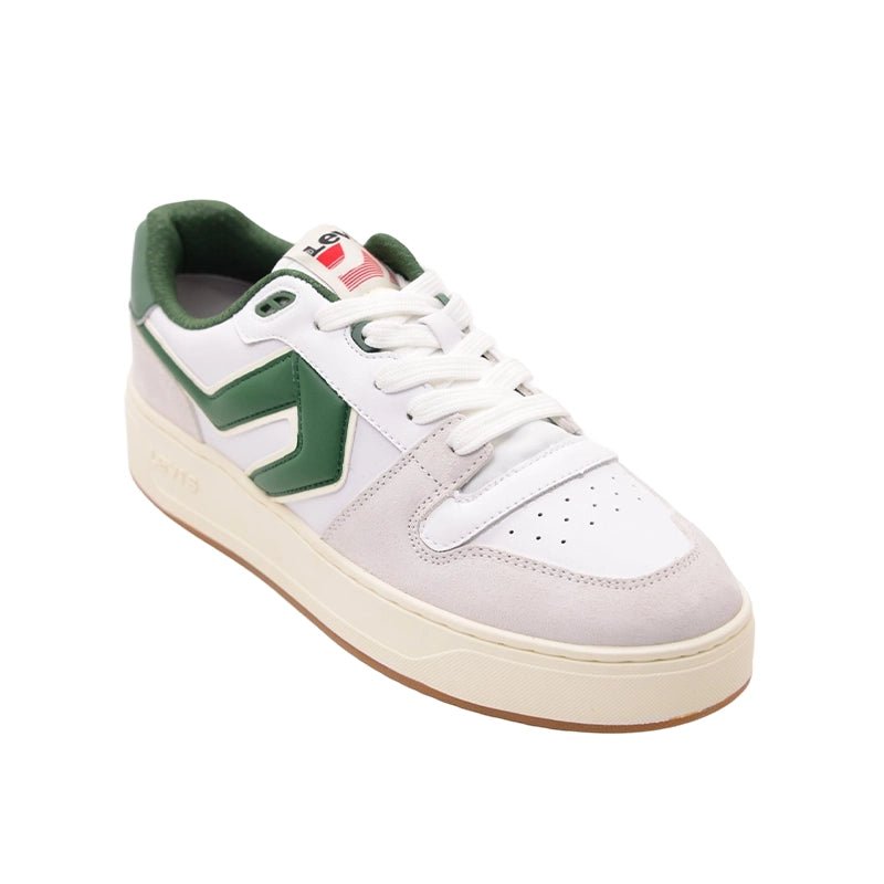 levi's Glide Men's Sneaker White/Green LVM8 - Runner