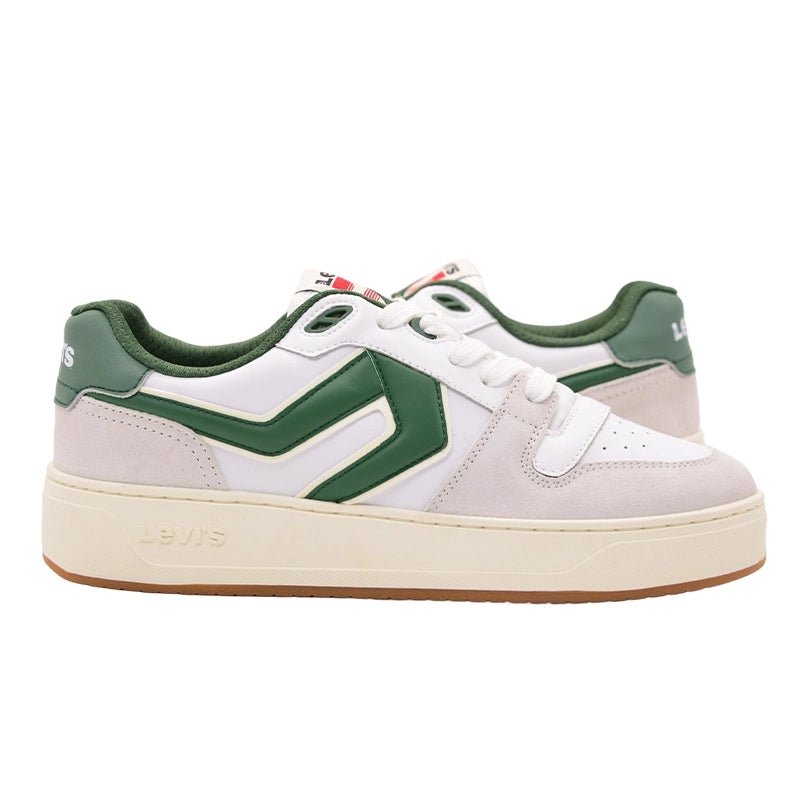 levi's Glide Men's Sneaker White/Green LVM8 - Runner