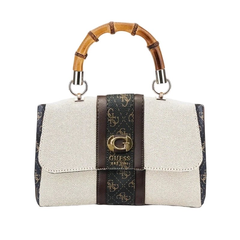 Logo Print Crossbody Bag with Detachable Strap - Brawn/BLACK - GB258 - Runner