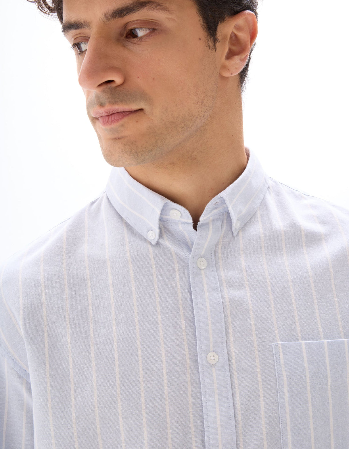 Loose Oxford Striped Shirt - Runner