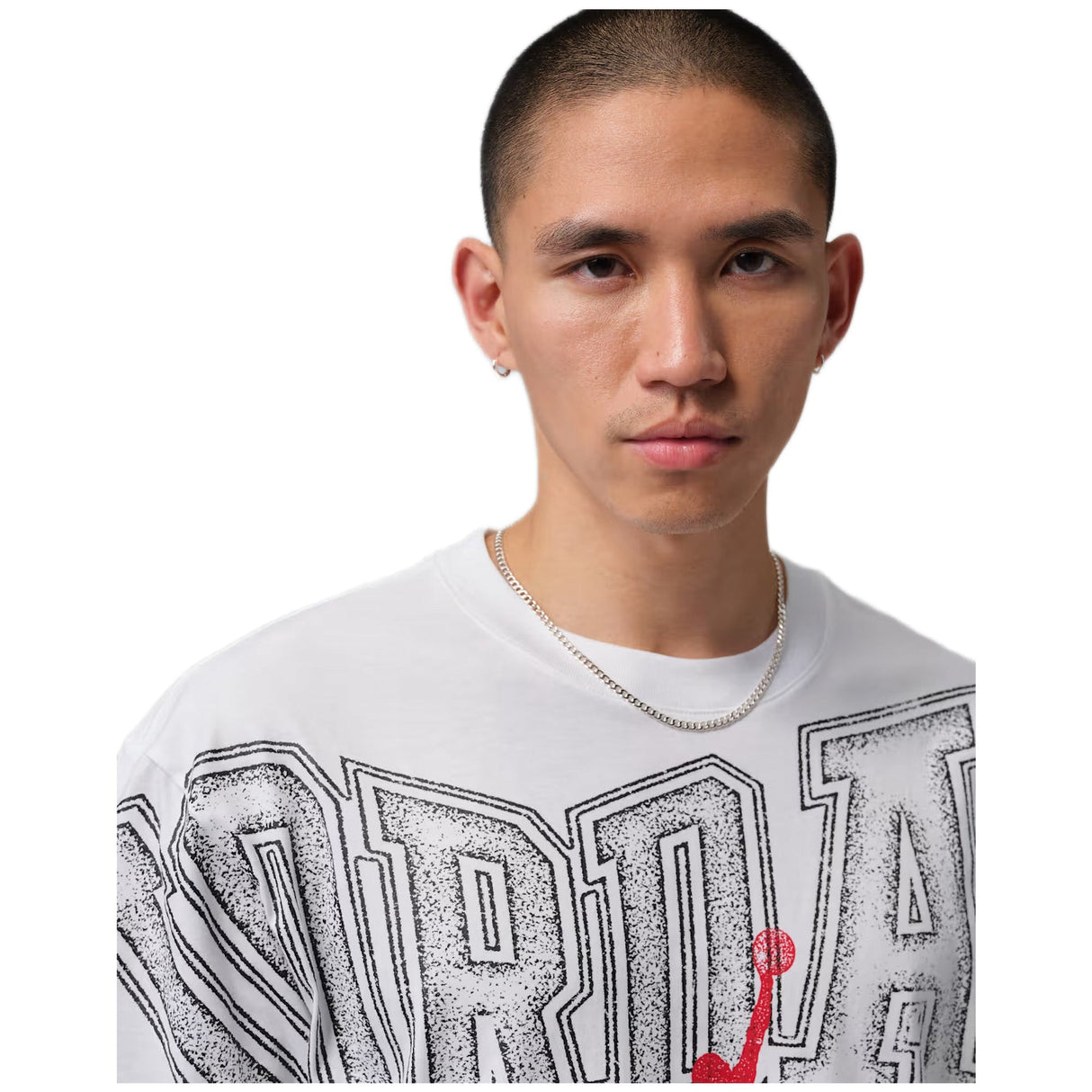 M J New Stretch Gfx Ss Crew - Runner
