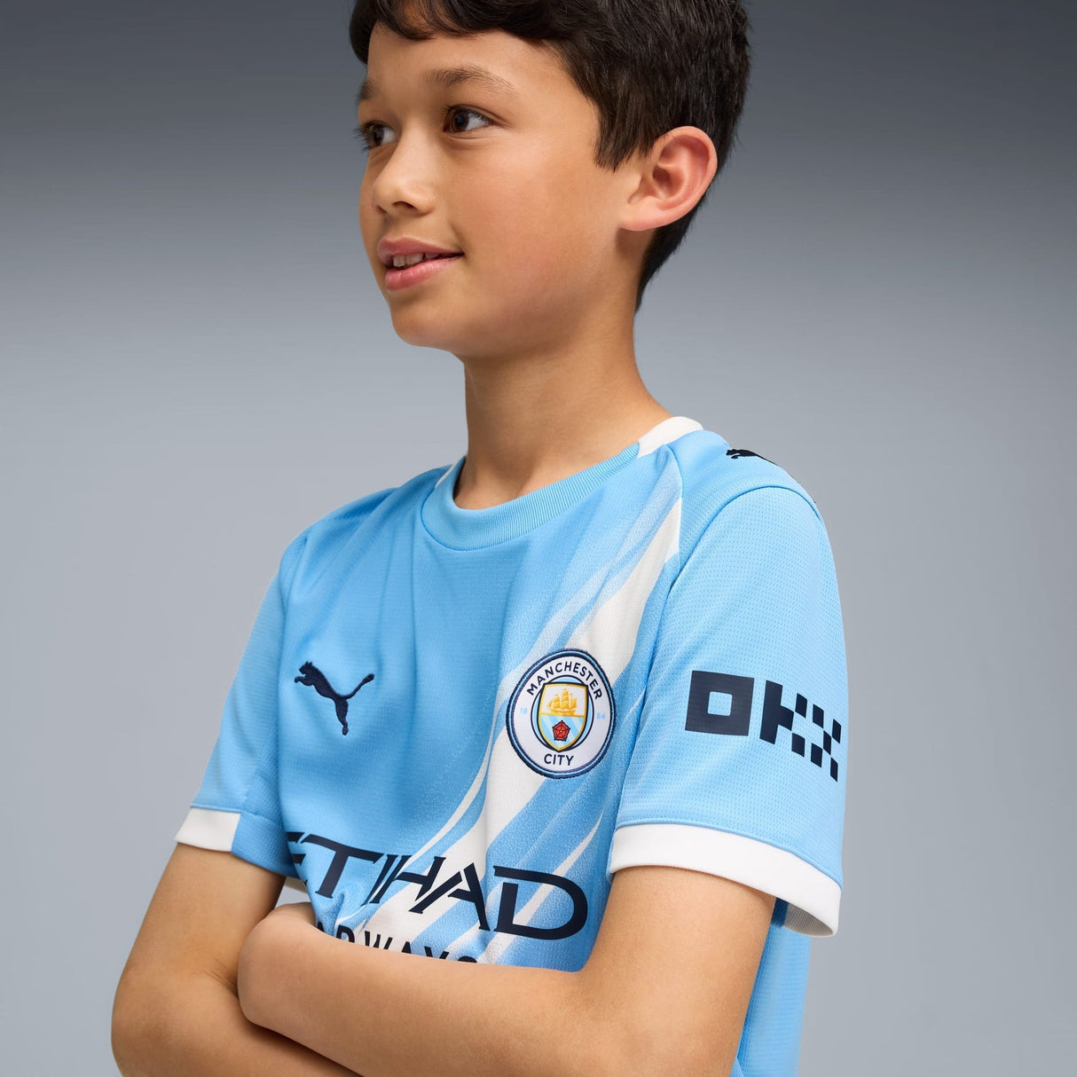 Manchester City 25/26 Home Jersey Youth - Runner
