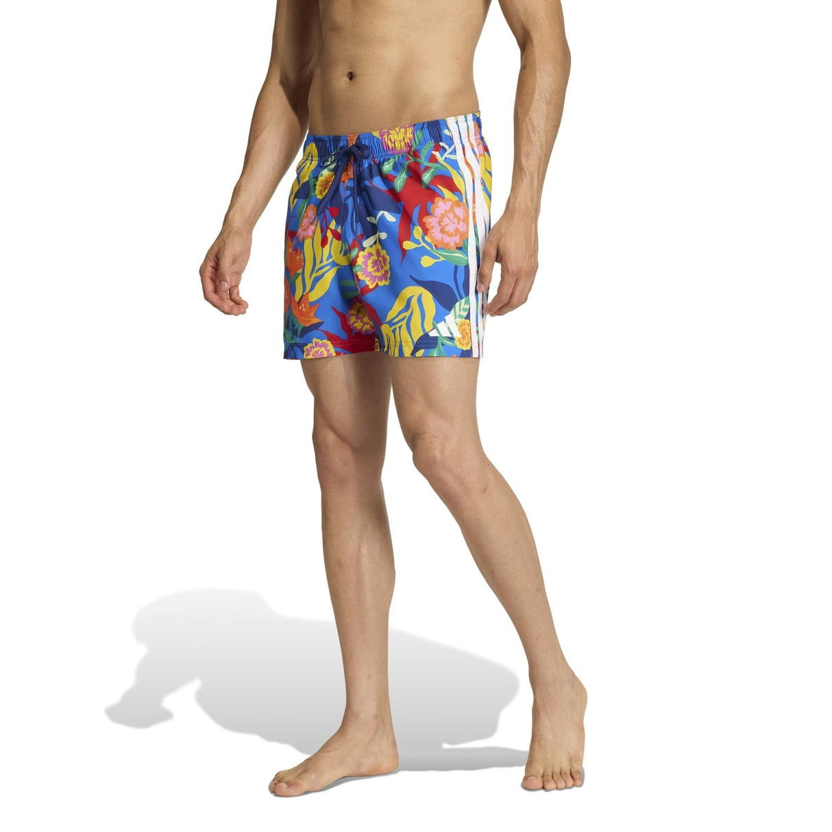 MEXICANA FLORALS 3 STRIPES SWIM SHORTS 5 INCH - Runner