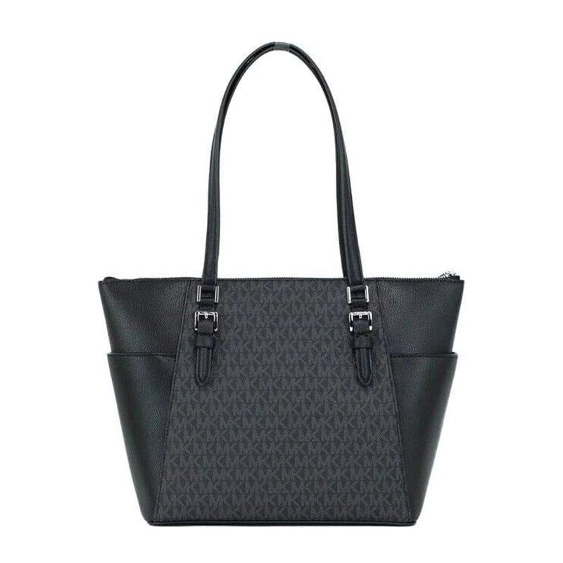 MICHAEL KORS Charlotte Large Logo and Leather - GREY - MK9 - Runner