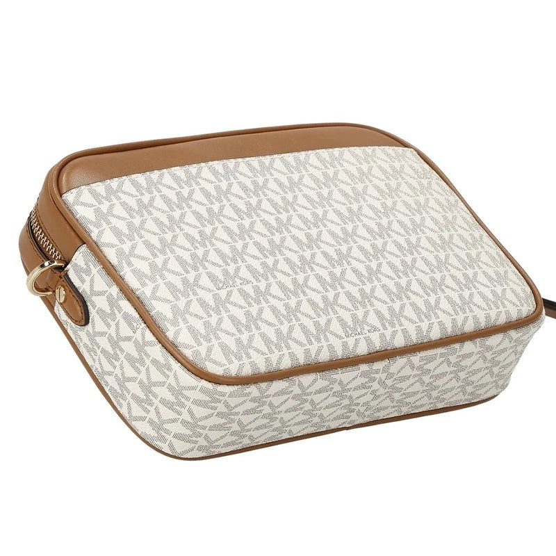 MICHAEL KORS JET SET logo and leather - WHITE - MK6 - Runner