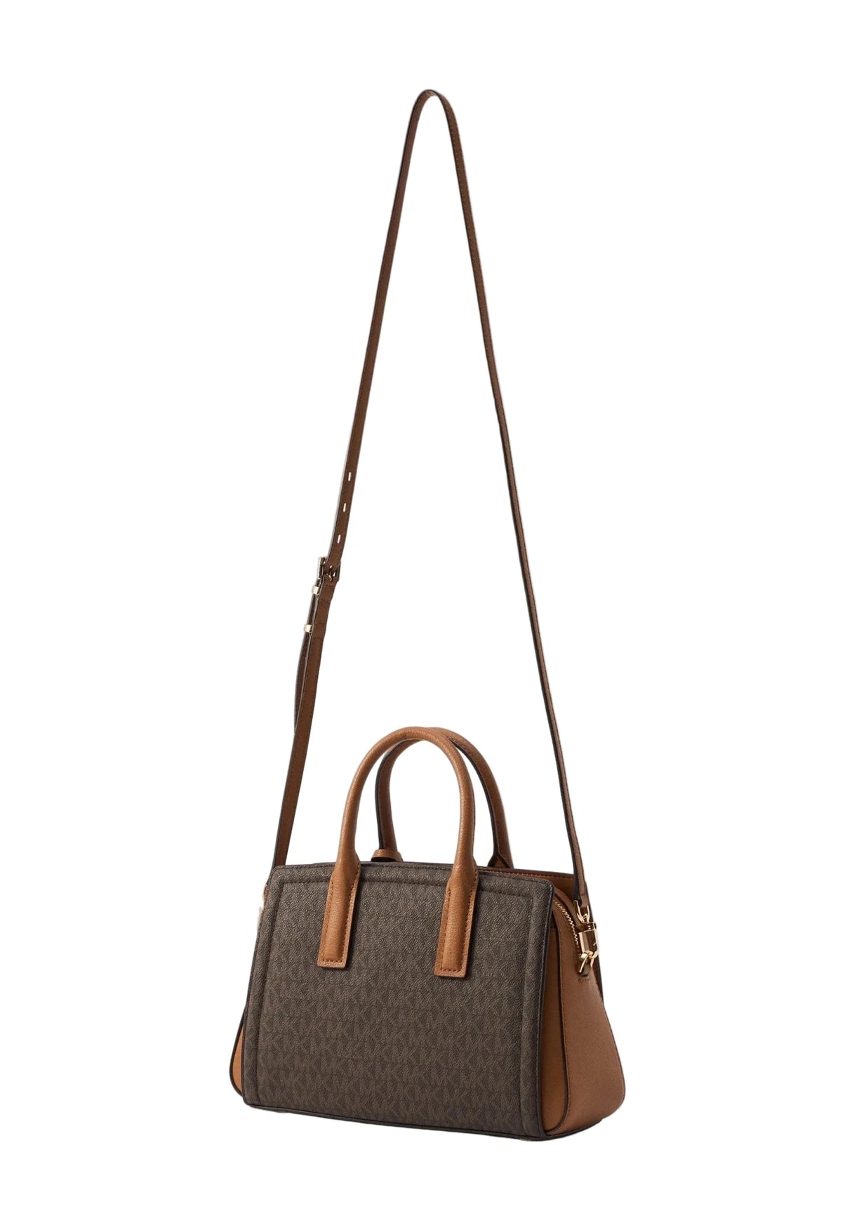 MICHAEL KORS LAILA SATCHEL - Handbag - brown Bag MK80 - Runner